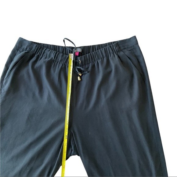 Vince Camuto Drawstring Casual Wide Leg Pants Navy Blue Plus 1X Spring Summer - Picture 3 of 8